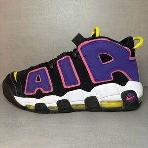 Nike | Air More Uptempo 96 Shoes - Black Court Purple ; Mens 8.5